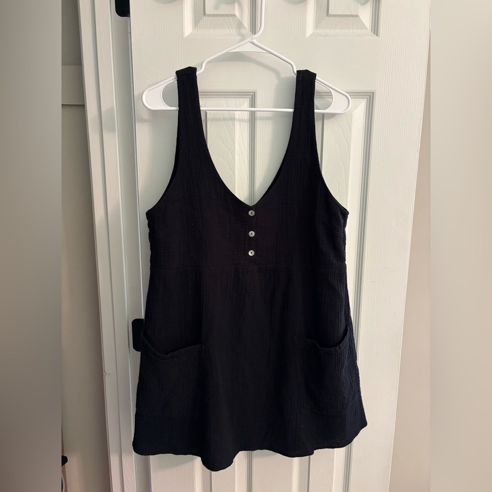 Show Me Your MuMu Black Gauze Mini Dress